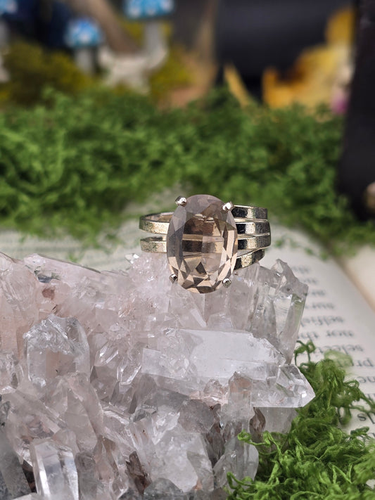 Brazilian Citrine Adjustable Ring